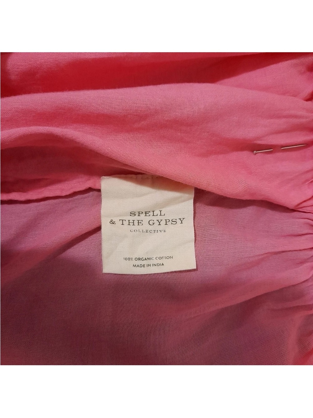Spell Azalea Pink Tiered Maxi Skirt and Crop Top Set XS - Picture 13 of 14